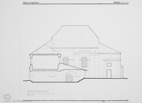 Photograph of: Drawings of the Great Synagogue in Zamość : Measured drawings.