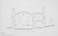 Photograph of: Drawings (1952) of the Old Synagogue in Pińczów : Measured drawings.