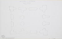 Photograph of: Drawings (1952) of the Old Synagogue in Pińczów : Measured drawings.