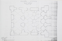 Photograph of: Drawings (1952) of the Old Synagogue in Pińczów : Measured drawings.