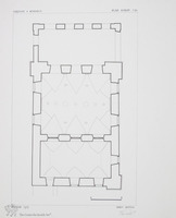 Photograph of: Drawings (1955) of the Great Synagogue in Chęciny : Measured drawings.
