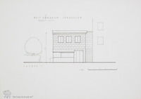 Photograph of: Drawings of the Beit Avraham ve-Ohel Sarah (Ioannina) Synagogue in Jerusalem : Measured drawings.