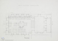 Photograph of: Sketches of the Beit Yehudah Synagogue in Jerusalem : Measured drawings.