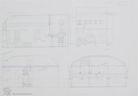 Photograph of: Sketch of the Synagogue in Saluzzo : Measured drawings.