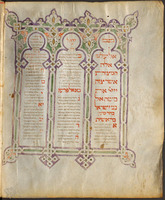 Photograph of: Munich Sephardi Massoretic Bible : Fol. 9v.