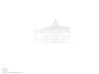 Photograph of: Drawings of the Synagogue in Zittau : Measured drawings.
