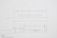 Photograph of: Drawings of the Keter Torah Or Synagogue in Moshav Yatsits : Measured drawings.