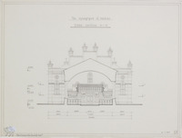 Photograph of: Drawings of the Synagogue in Mediaș : Measured drawings.