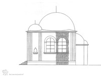 Photograph of: Reconstruction drawings of the Synagogue in Genthin.