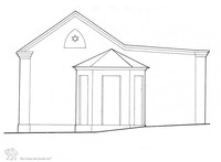 Photograph of: Drawings of the Cemetery Chapel in Plauen : Measured drawings.