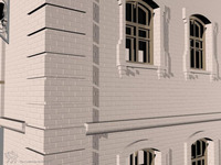 Photograph of: 3D computer model of the Ukraine, Il'intsy, Talmud Tora Synagogue : 3D computer model.
