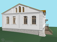 Photograph of: 3D computer model of the Ukraine, Il'intsy, Talmud Tora Synagogue : 3D computer model.