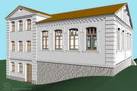 Photograph of: 3D computer model of the Ukraine, Il'intsy, Talmud Tora Synagogue : 3D computer model.