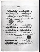 Photograph of: Hammelburg Mahzor : Fol. 109v.