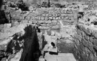 Digging at the Little Western Wall by Prof. Mazar.