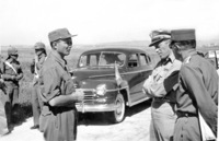 Following the armstice agreement between Jordan and Israel, the Jordanians gave the Tul Karem Railway station to Israel in the present of USA Officer.