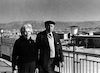 Israel Goldstein of the Keren Hayesod visiting the newly established settlements in the Negev.