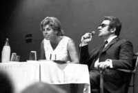 Yakov Ben Herzl interviewing Shulamit Aloni.