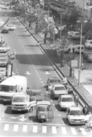 On the Memorial Day while the siren is hearing all over the country in memory of the fallen soldiers in the wars of Independence and Freedom allthe transport is halted and the drivers stay still for one minute.