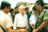 Police Minister Haim BarLev, visited the Gaza Strip meeting the Border Police Units who serve in the region".