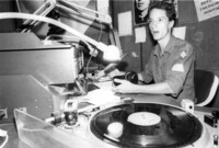 Tamir Kimche working at the Galei Tzahal radio station.