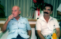 Defence Minister Itzhak Rabin visited today the Shekem enterprises in Bat Yam.