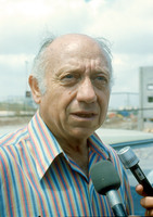 Senator Zvi Yavetz visiting the grave of ?