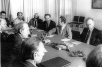 Secretary of the UN Kurt Waldheim met toDAY WITH pm Itzhak Rabin and with Foreign Minister Igael Alon.