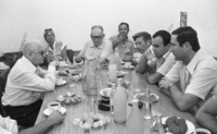 Finance Minister Symcha Erlich was invited by he Manufacturers Ass. To visit the Food Factory Osem and the Electronic Factory Elsint/Elbit.