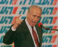 Prime Minister Peres Shimon discused today with the party leaders about the forthcomming elections to the Knesset.