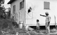 The village of Yardena in Galilee was shelled by Arabs from Lebanon.