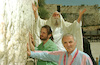 Aznavour and Lelan visited the Western Wall.