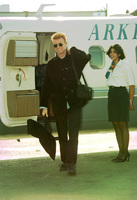 Famous singer David Bowie arriving to Tel Aviv airport, he will give only one performance in Tel Aviv Hayarkon Park.