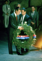Deputy President of USA Geoge Bush arrived to Israel for a few days visit.
