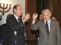 President of France Zak ShIraq came to Israel for a short visit.