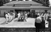 Funeral of Rafael Milo Melnik who died in the action in Egypt by the Navy Fleet 13 special unit.