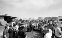 Workers of the thread factory in Haifa went on strike following the management intention to fire thenths of workers.