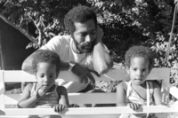 New imigrants from Ethiopia the Falash Jews living at Kibbutz Netzer Sireni.