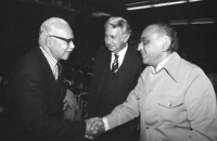 Egyptian famous orolog physician met with Israeli physicians, R) Professor Eliahu Mani.