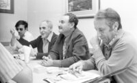 The Aguda Leman HeHayal holding a press conference at Beit Sokolov.
