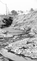 The sewage of Kalkilya running into the fields of Kfar Saba.