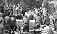 Segen Micha Gilad, 28, who fell at the Suez Canal during the Yom Kippur War, was buried with full military honours at the Mt. Herzl Military ce,etery in Jerusalem.