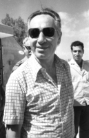 Shimon Peres visiting the new settlement of Gush Etzion.