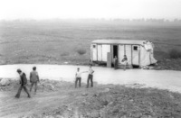 A group of settlers entered the first caravans of the new settlement Jonatan.