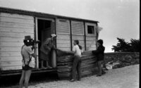A group of settlers entered the first caravans of the new settlement Jonatan.