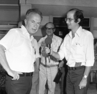 PM Itzhak Rabin being interviewed for Isral Radi by AAAA.