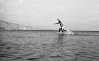 Walking on water.