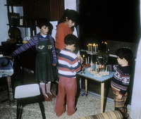 Lightning candles on the Hanuka holiday.