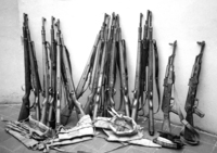 Illegal rifles were found at a Mafdal party members who intend to settle in the occupied territories.