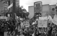 Israel citizens demonstrating agaist the Soviet Union policy preventing Jews to emigrate from Soviet Uniot to Israel.